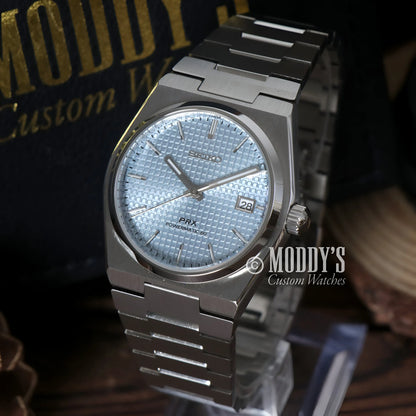 PRXeiko Ice Blue Seiko mod with NH35 automatic movement