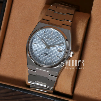 PRXeiko Ice Blue Seiko mod with NH35 automatic movement