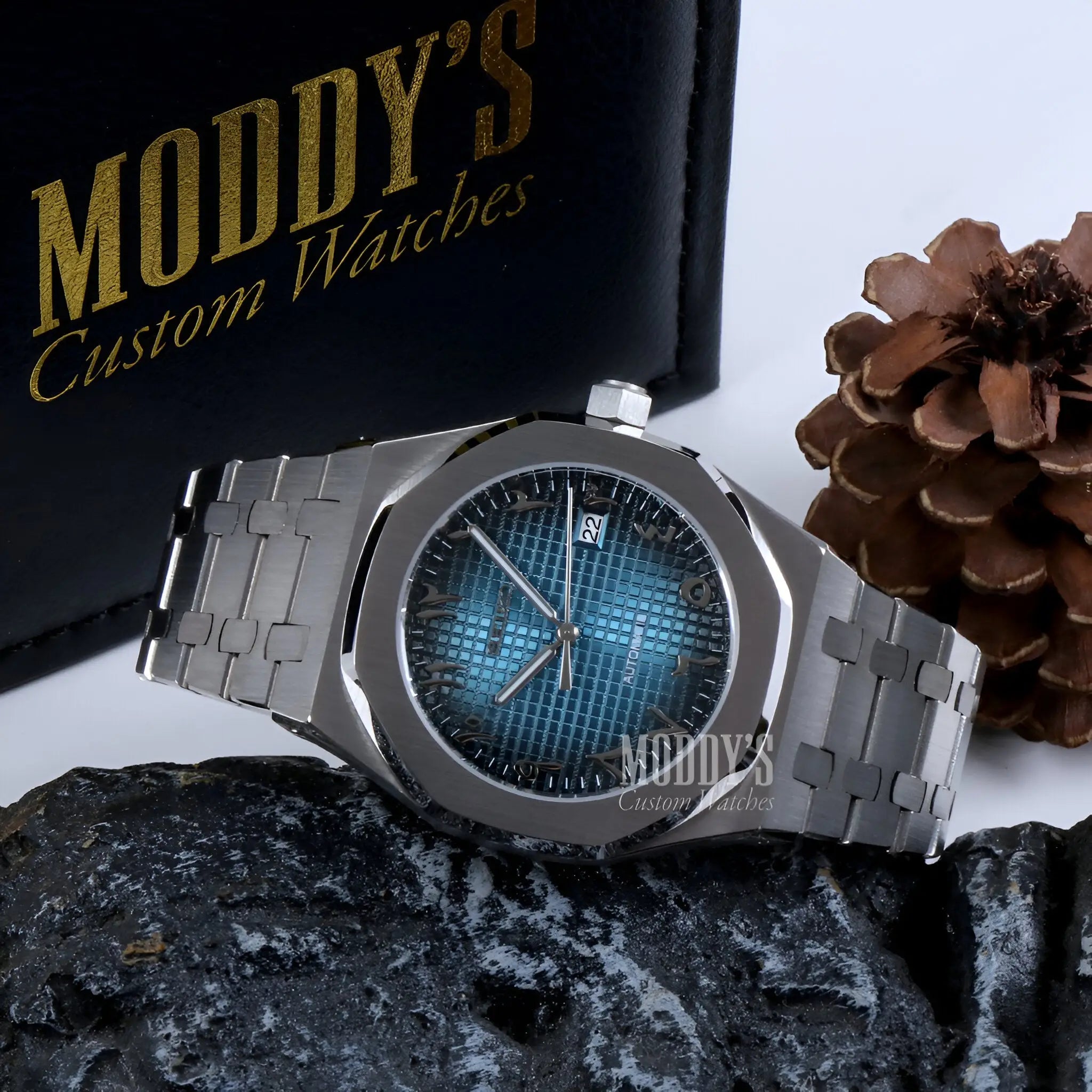 Royal Seikoak Arabic Blue mod with Seiko NH35 automatic movement