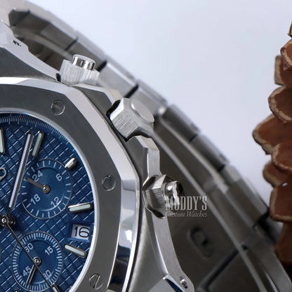 Royal Seikoak Chrono Blue watch with royal oak design