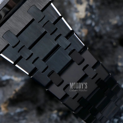 Royal Seikoak Chrono Triple Black watch with black ceramic band