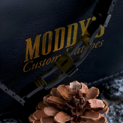 Royal Seikoak Chrono Triple Black helmet with gold lettering