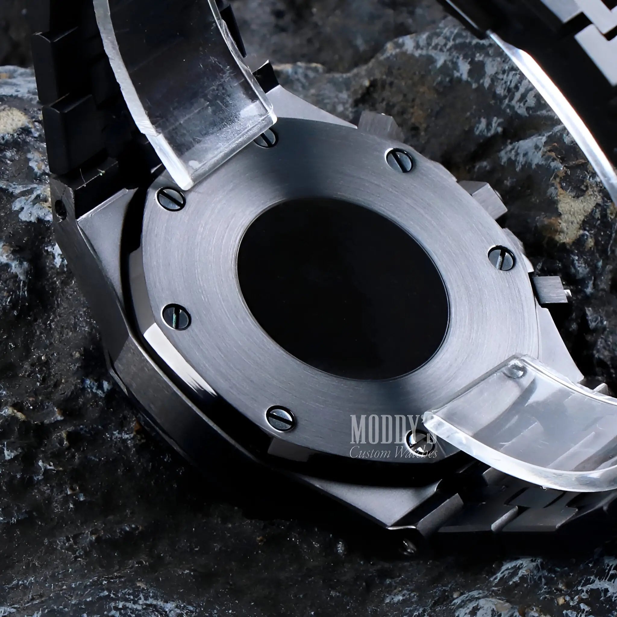 Royal Seikoak Chrono Triple Black gear wheel with VK63 movement