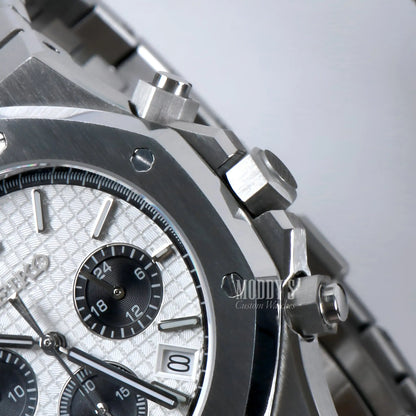 Seiko VK63 Hybrid Royal Oak Mod Chronograph with Black Accents