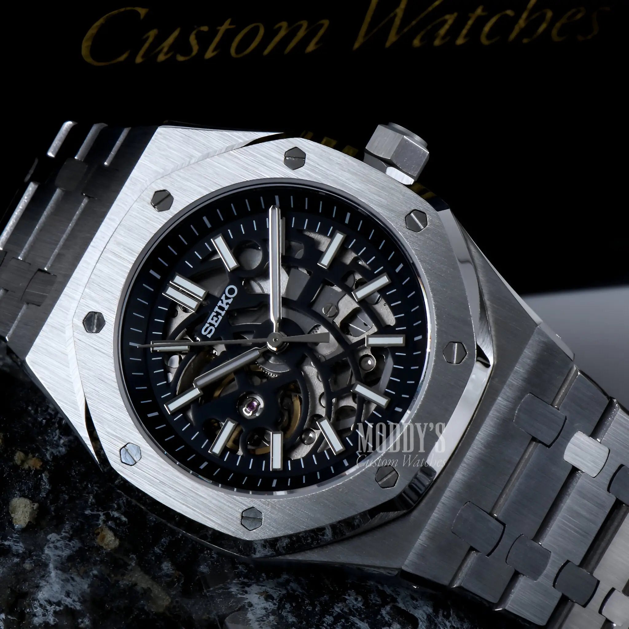 Royal Seikoak Skeleton Watch with Seiko NH70 Movement