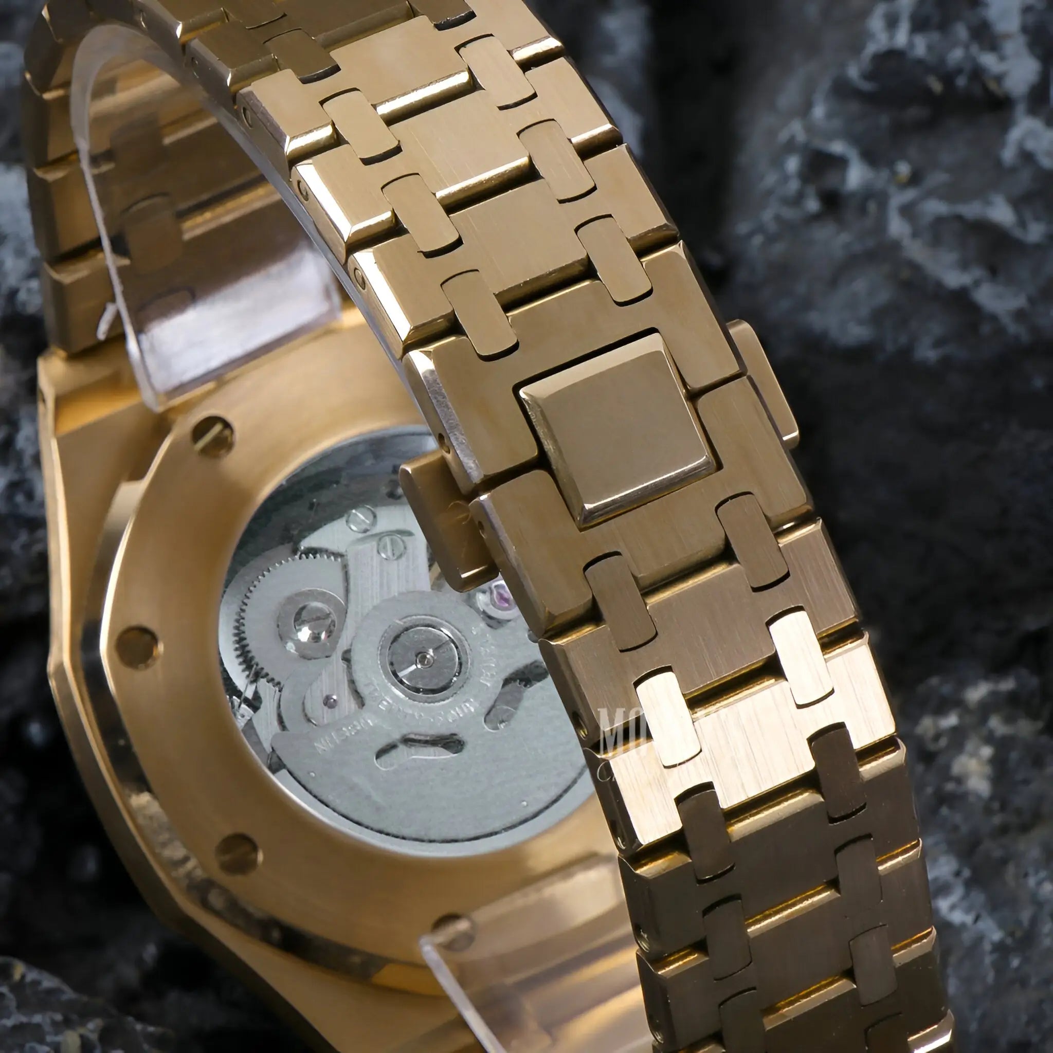 Gold Royal Oak Mod Watch with Seiko NH35 Automatic Movement