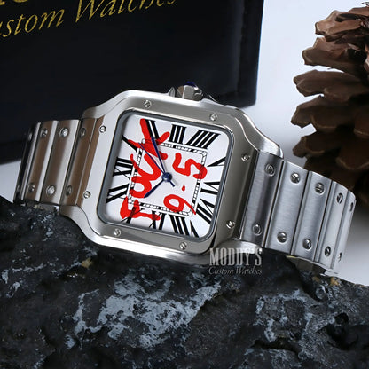 Santeiko Seiko Mod Santos watch with 316L steel case and NH35 movement