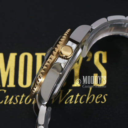 Seiko mod submariner watch with NH35 automatic movement and water resistance