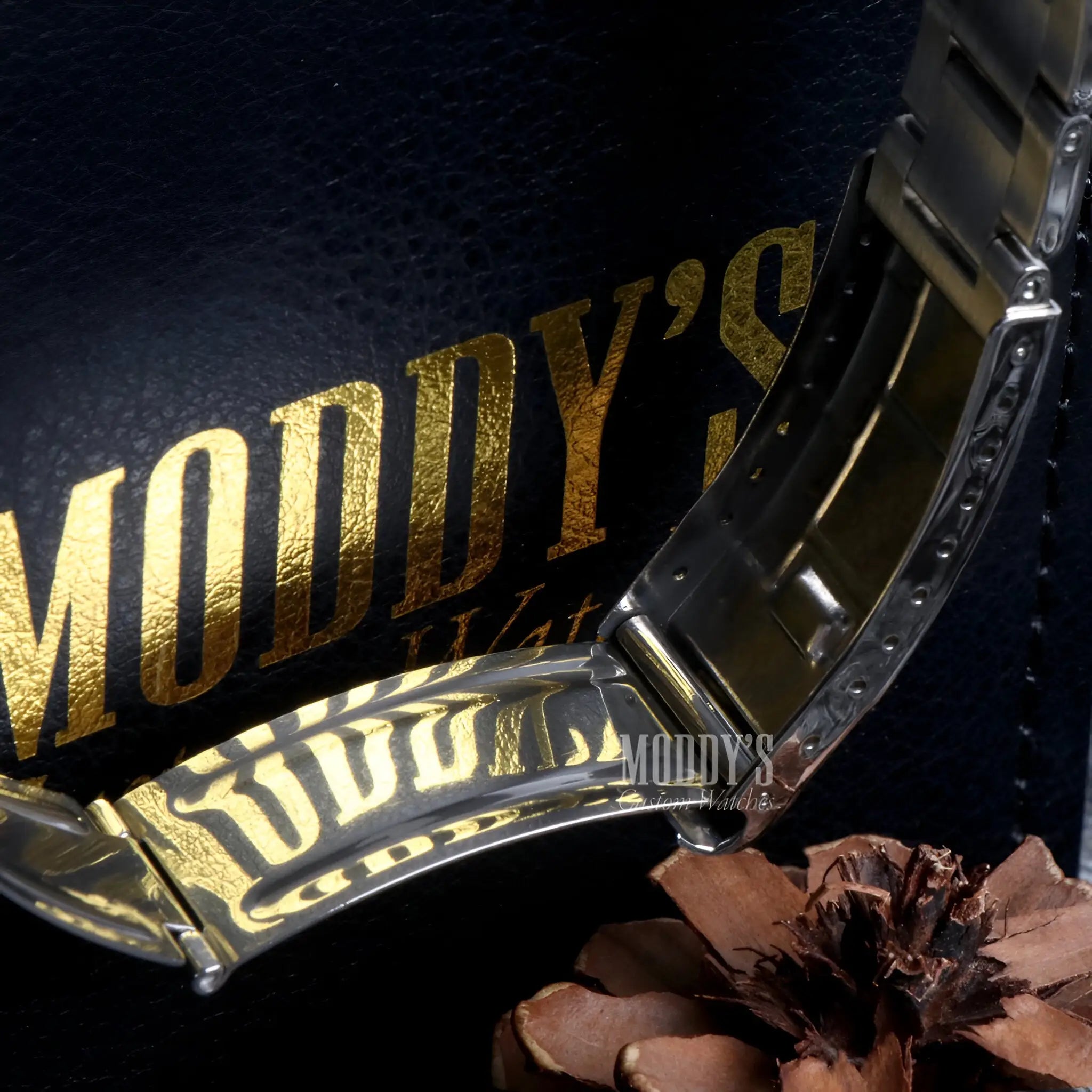 Seiko Mod Submariner vintage gold black moody watch band