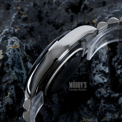 Tudeiko Chrono Pink stainless steel watch with Seiko VK63 hybrid movement