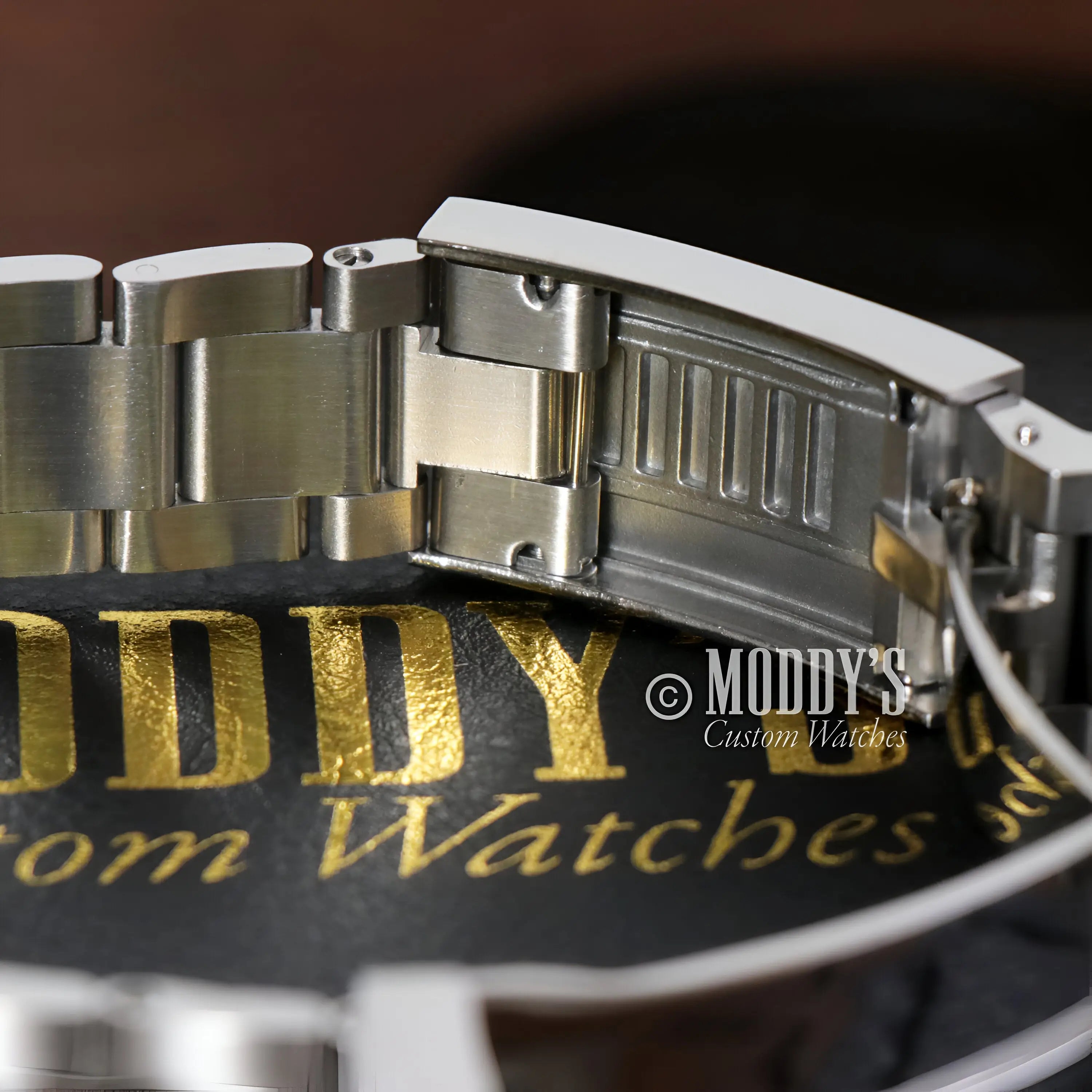 Seiko Seitona Platinum stainless steel watch bracelet with folding clasp