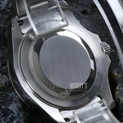 Seiko mod yacht-master with Seiko NH35 automatic movement in silver