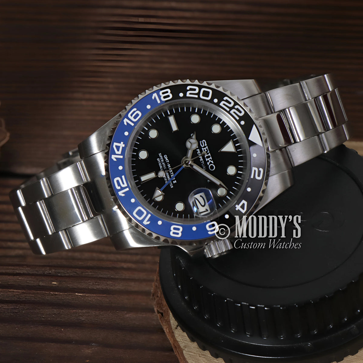 Seiko Mod GMT – Premium 40mm Automatic Watch with Seiko NH34 Movement