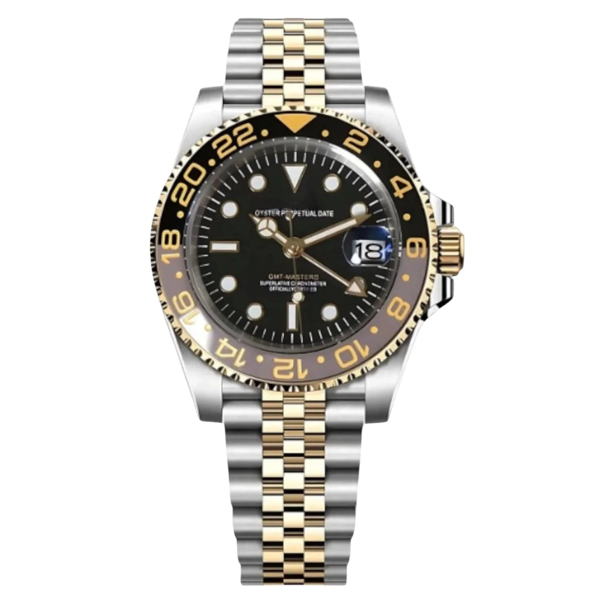★新作★ GMTマスター オマージュ MOD カスタムブラック×グレー NH34 Black GMT NH34 Seiko Mod – Watchbrick | Seiko Mod Australia