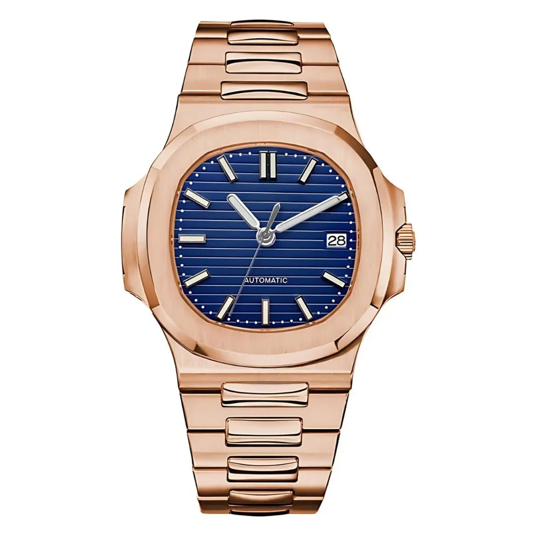 Nautiko | Rose Gold Royal Blue - Nautilus - Moddys Custom Watches
