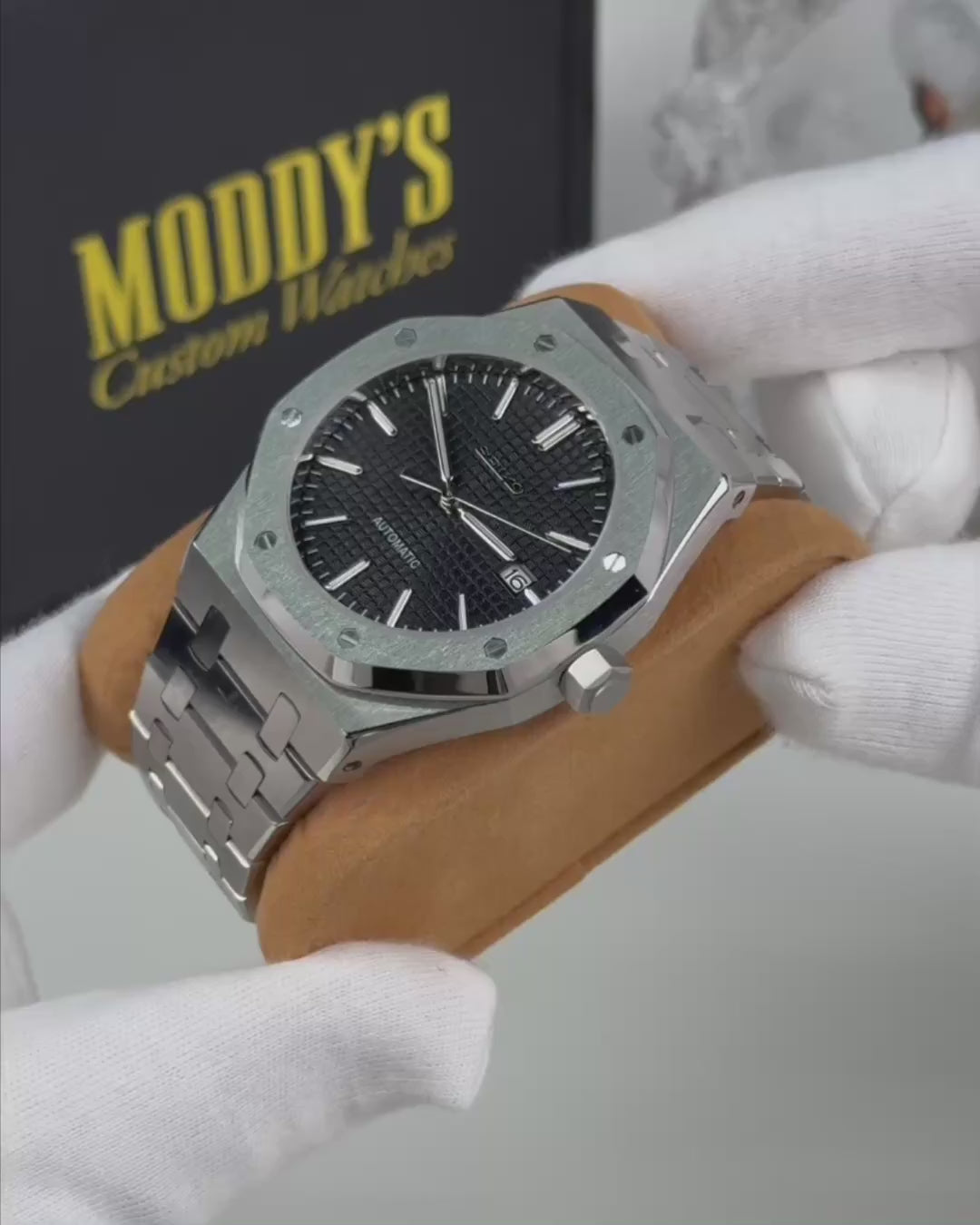 アイスブルー/NH35/Sロゴ/MOD/ロイヤルオーク/ カスタム-4