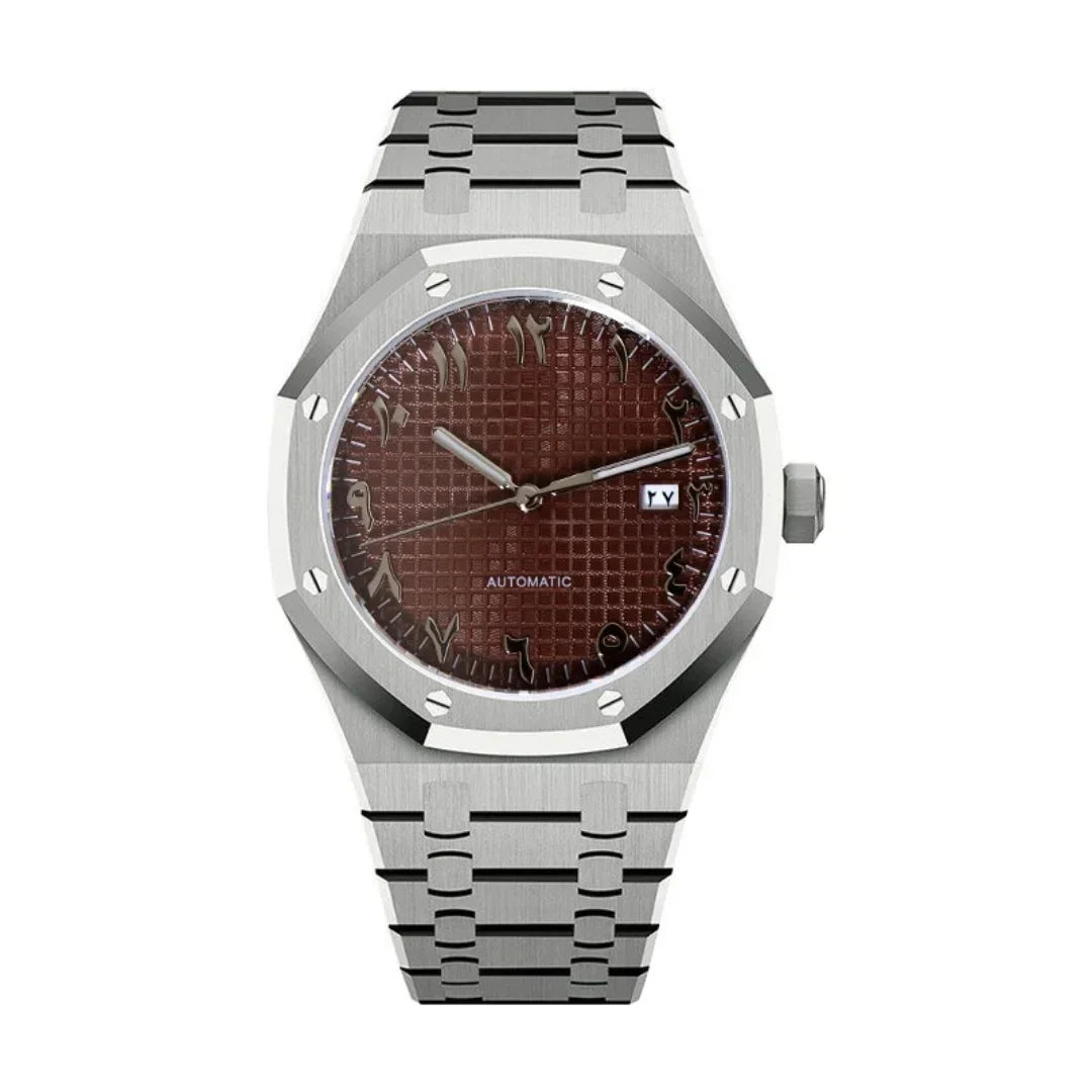 Royal Seikoak | Arabic Brown - Seiko Logo - Royal Oak - Moddys Custom Watches