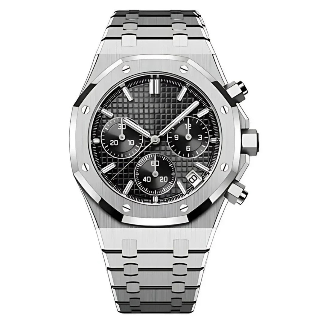 Royal Seikoak | Chrono Black - Royal Oak - Moddys Custom Watches
