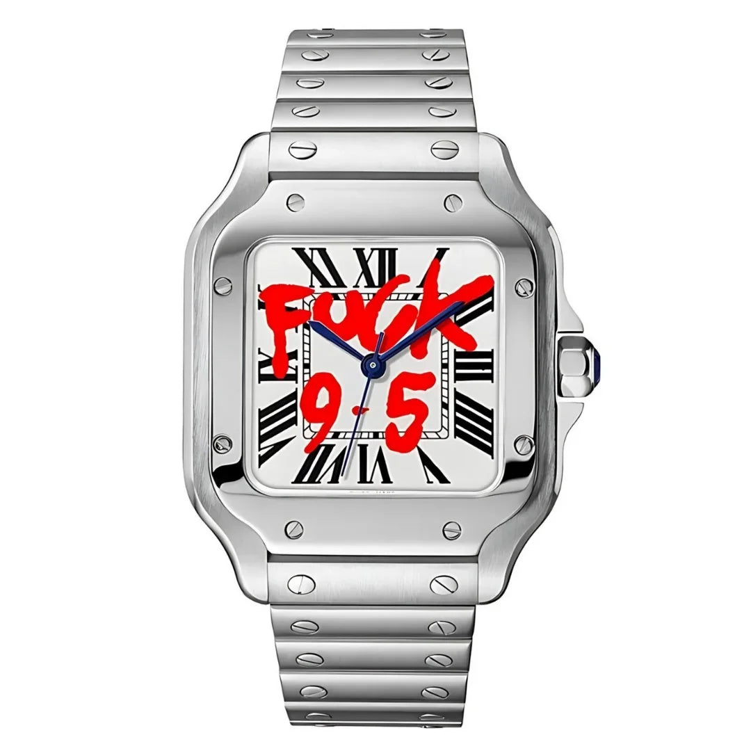 Santeiko | White Fck 9 to 5 - Santos - Moddys Custom Watches