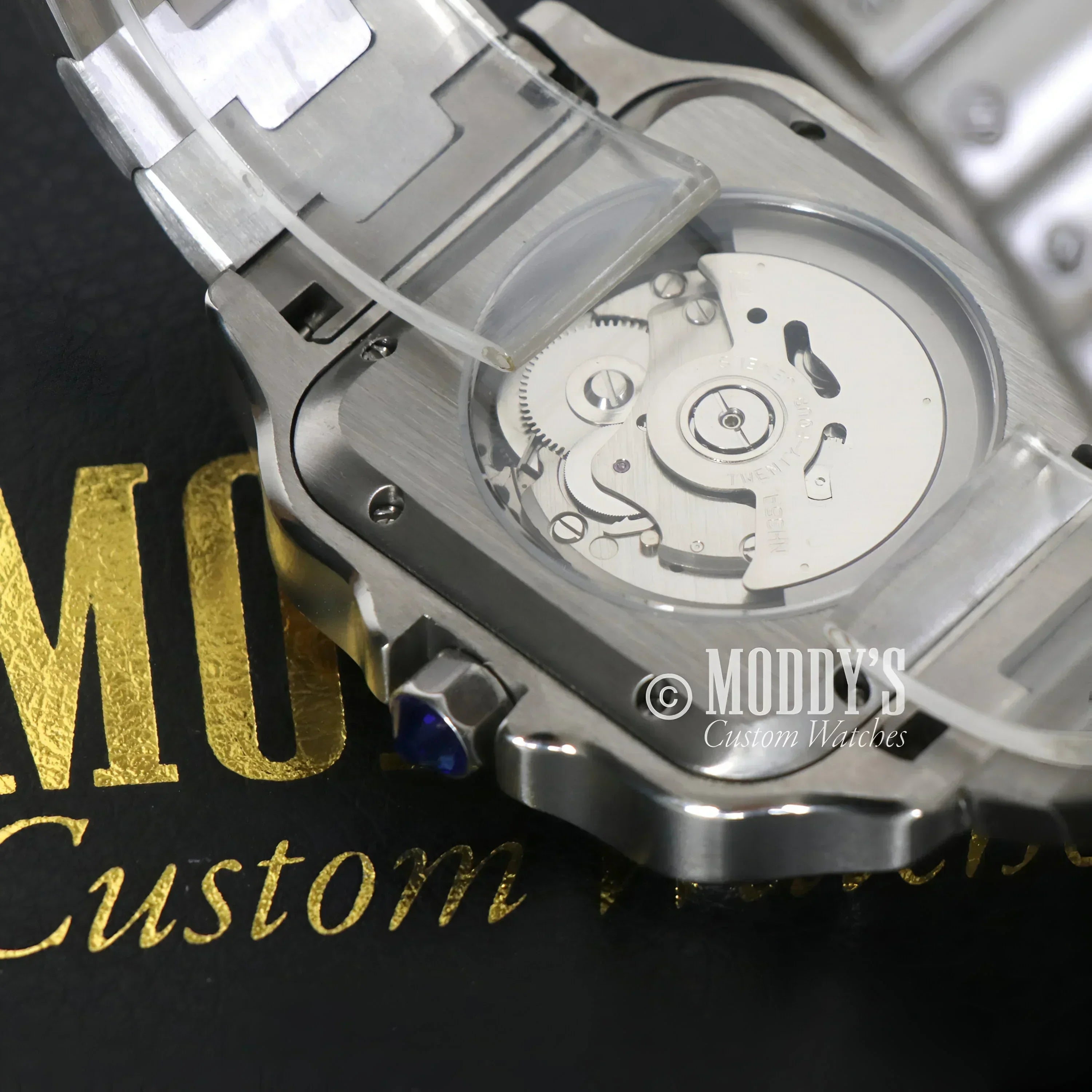 カスタム nh35 mod サントス Seiko Mod Santos: 38mm, NH35 Automatic, Sapphire Glass