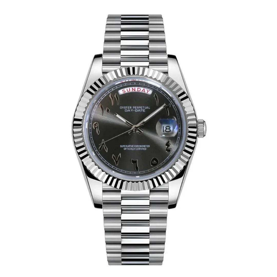 Seikojust | Daydate Arabic Deep Grey - Datejust - Moddys Custom Watches