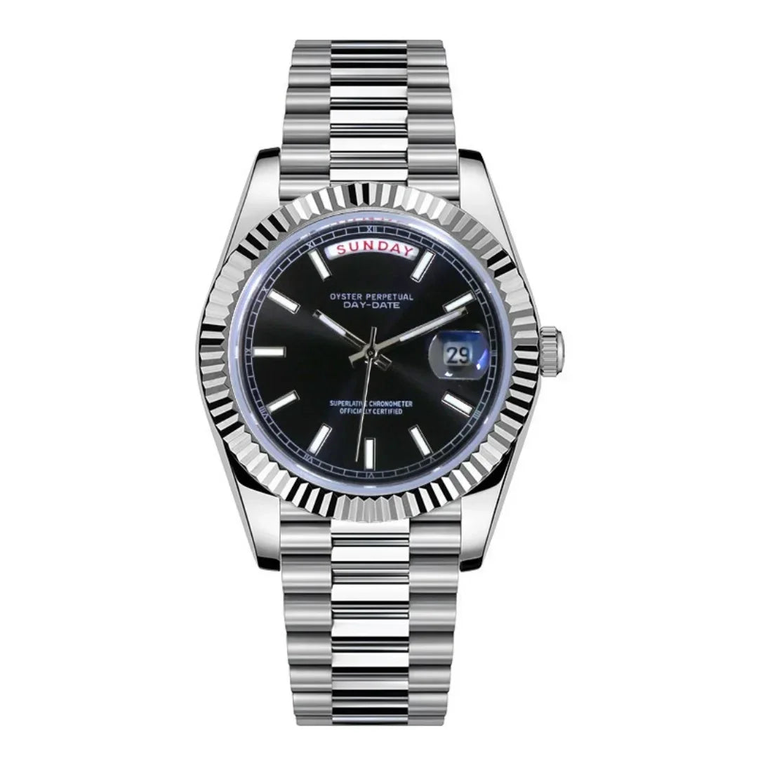 Seikojust | Daydate Classic Black - Datejust - Moddys Custom Watches