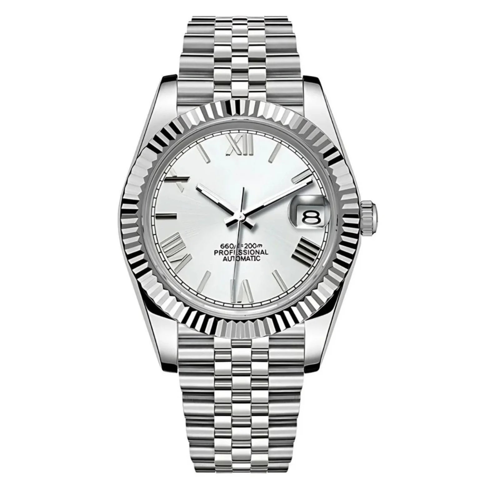 Seikojust | Roman Silver - Datejust - Moddys Custom Watches
