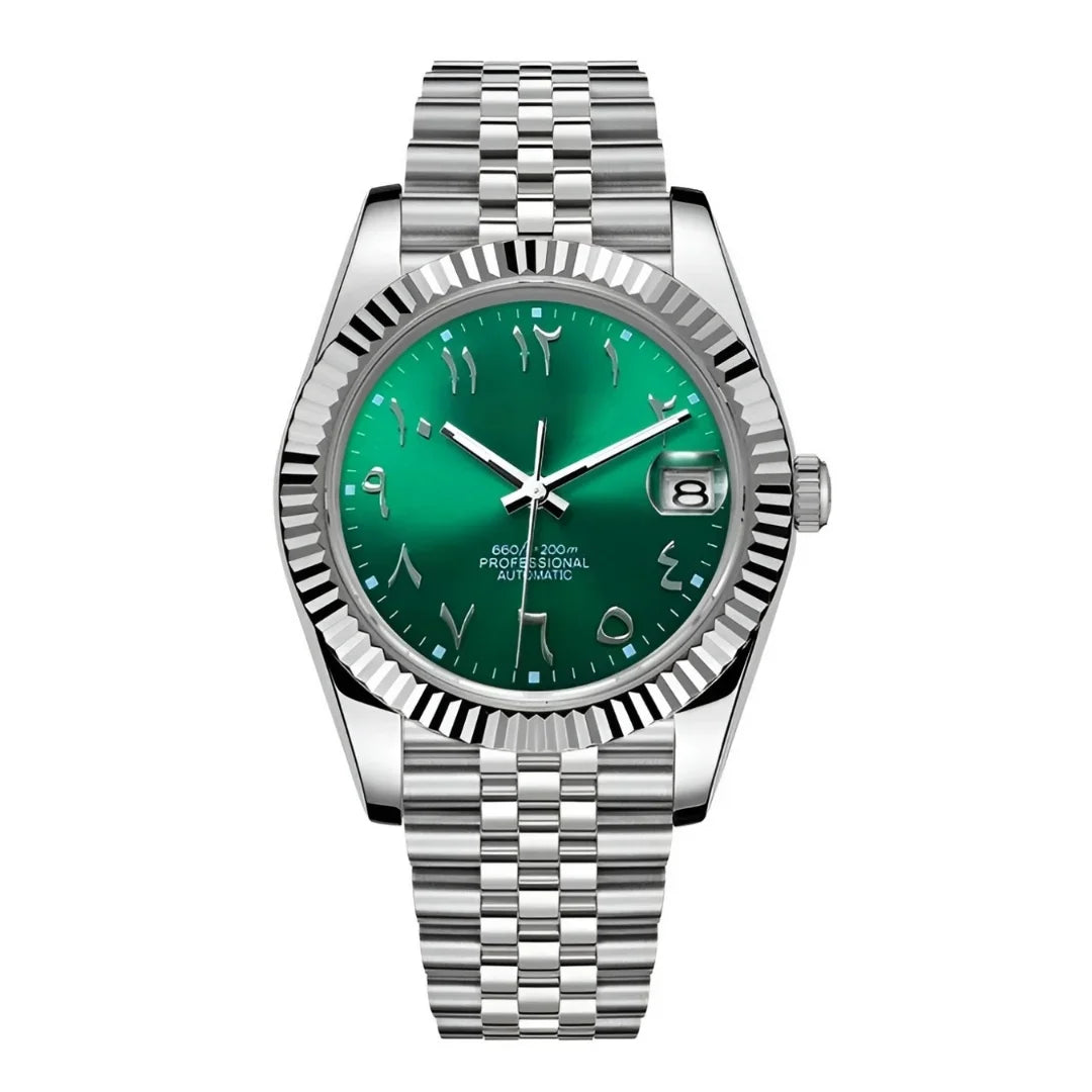Seikojust | Royal Green Arabic - Datejust - Moddys Custom Watches
