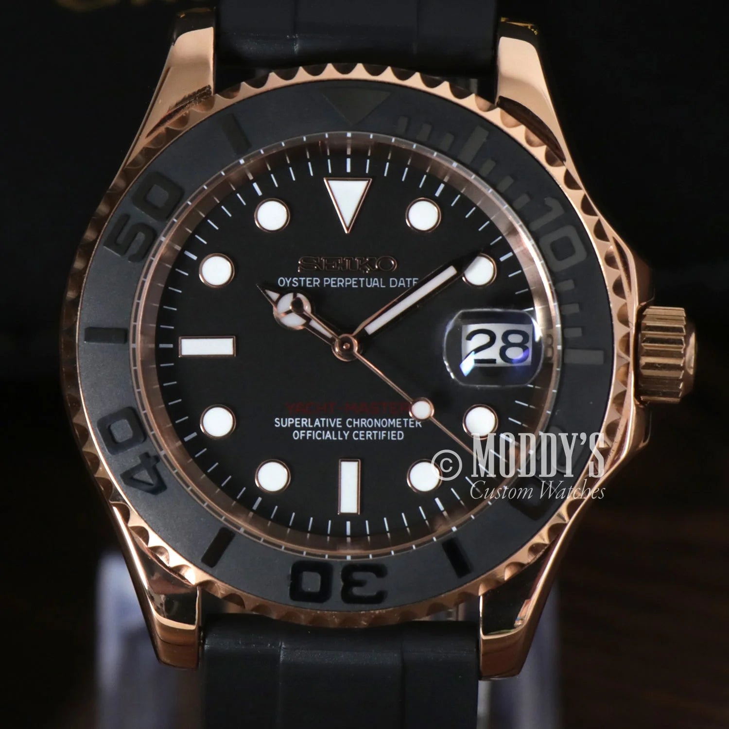 Parnis yachtmaster rose gold hotsell