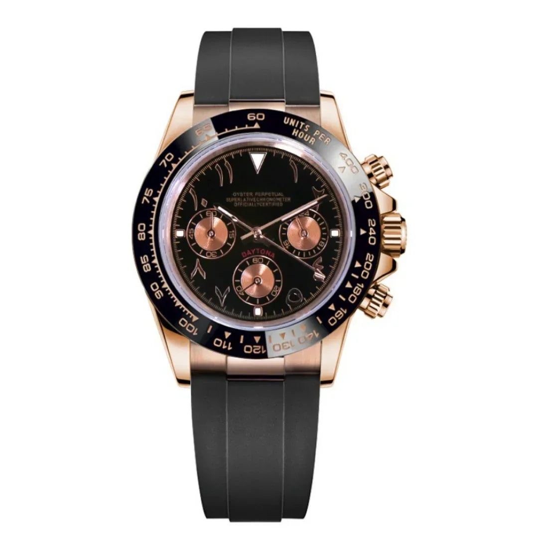 Seitona | Arabic Rose Gold - Seiko Logo - Daytona - Moddys Custom Watches