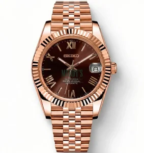 Seiko Mod | Datejust Full Rose Gold Roman