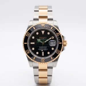 Seiko Mod | Submariner Two-Tone Black